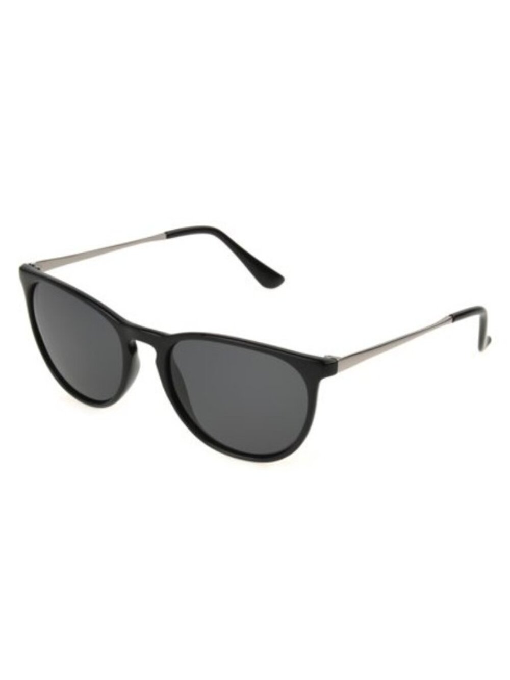 Foster Grant Women's Polarized Black Metal Round Fashion